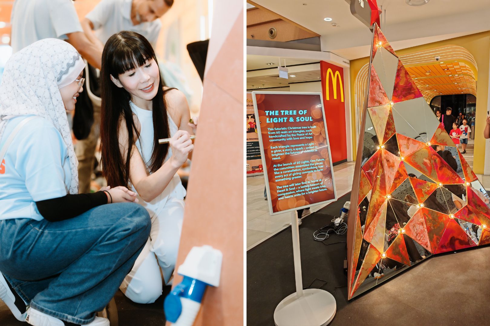 Singapore Red Cross Young Hearts Fundraising Event with Peace of Art 60 Lights One Future 1