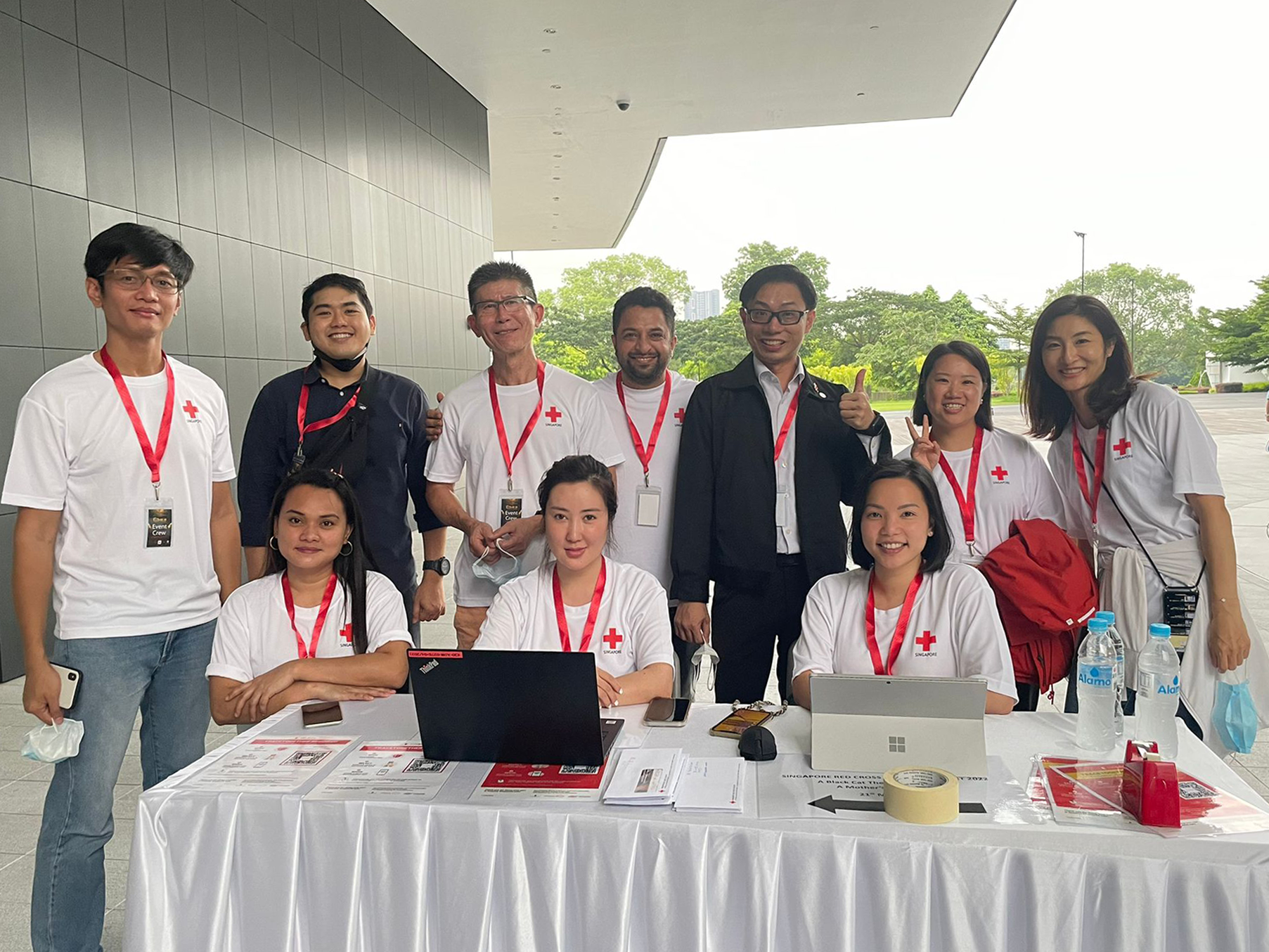 Volunteers at Singapore Red Cross Charity Concert 2022