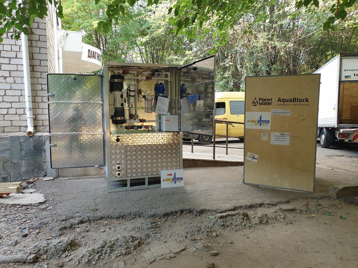 Aquablock drinking water system supplied to Ukraine